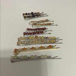 Assorted beaded bobby pins